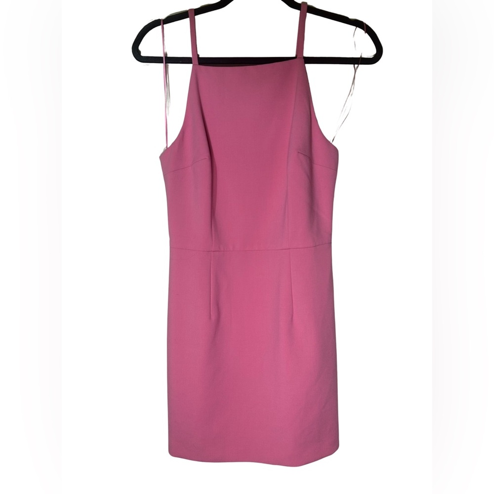 Nordstrom French Connection Pink High Neck Dress, Size 8